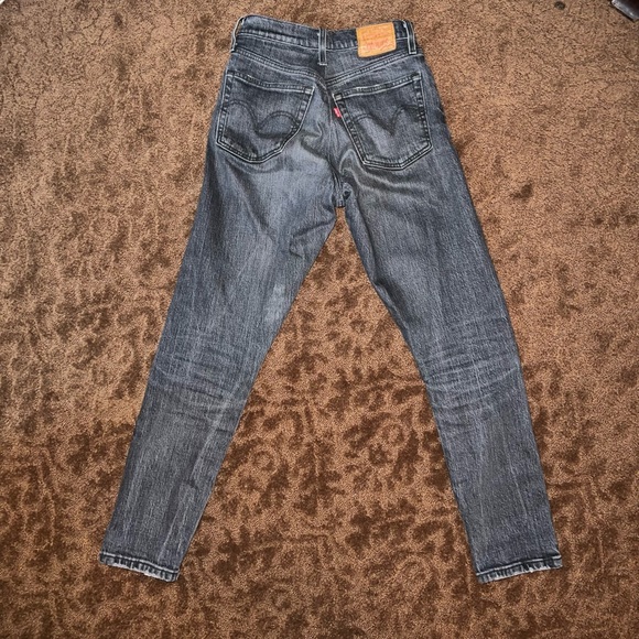 Levi’s 501 Skinny Jeans Black Denim W26 L28 - Picture 6 of 10